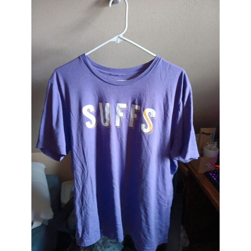 Purple suffragetes musical graphic tee suff!